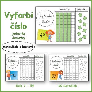 Vyfarbi číslo do 59 (jednotky, desiatky)