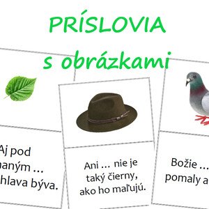 DOMINO - Príslovia s obrázkami