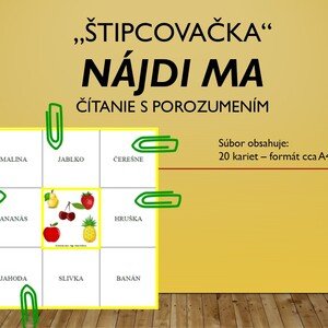 Nájdi ma - čítanie s porozumením