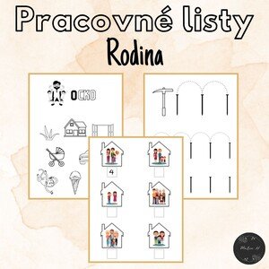 Rodina, pracovné listy