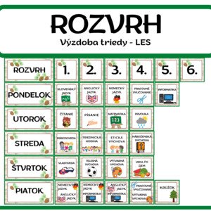 ROZVRH výzdoba triedy v téme LES