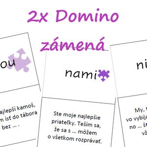2x Domino - zámená