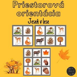 Jeseň v lese, priestorová orientácia
