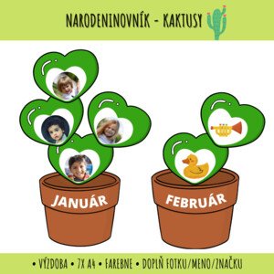 Narodeninovník kaktusy - výzdoba