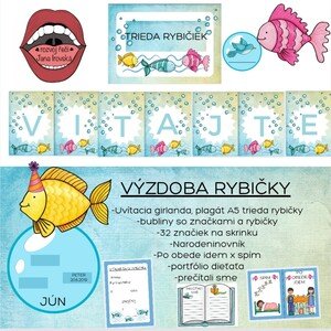 VÝZDOBA MŠ-RYBIČKY 