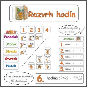 Rozvrh hodín - macko