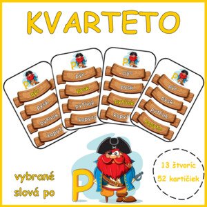 KVARTETO - vybrané slová po P