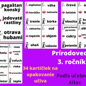 Aktivity Opakovanie Prírodoveda 3. ročníka