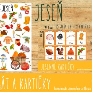 JESEŇ - plagát a kartičky
