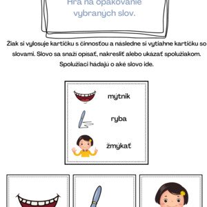 Vybrané slová aktivity