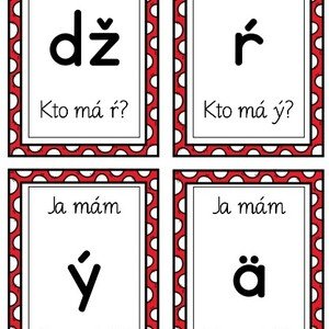 Hra Ja mám, kto má - ABECEDA