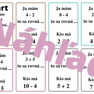Sčítanie a odčítanie do 10 - Ja mám, kto má
