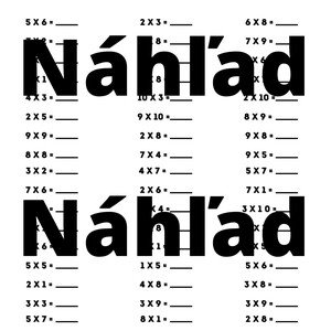 Násobilka - násobenie/delenie/kombinácia násobenie a delenie 