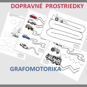 Doprava, dopravné prostriedky - grafomotorika