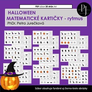 48 matematických kartičiek HALLOWEEN
