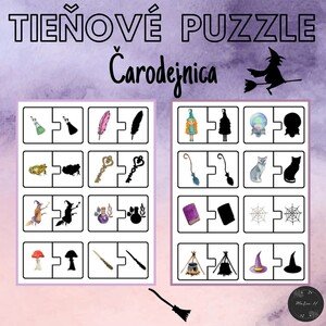 Čarodejnica, tieňové puzzle