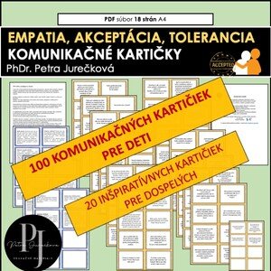  100ks -KOMUNIKAČNÉ KARTIČKY-Empatia, tolerancia, akceptácia 