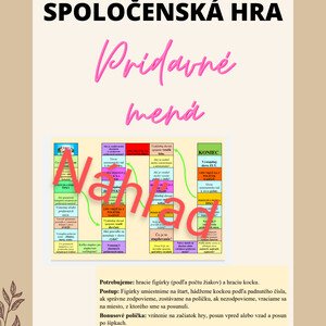 SPOLOČENSKÁ HRA - Prídavné mená