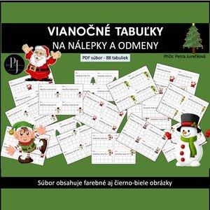 Hodnotenie - 72 Tabuliek na nálepky - Vianoce