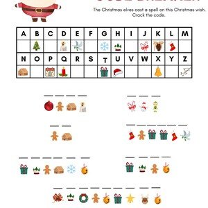 Christmas secret code - Vylúšť tajný vianočný kód