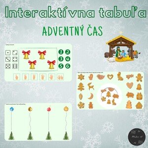 Adventný čas, interaktívna tabuľa