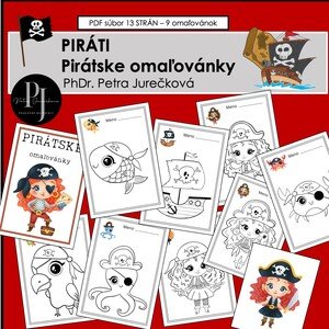PIRÁTI - Pirátske omaľovánky