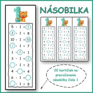 NÁSOBILKA čísla 1