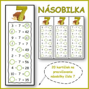 NÁSOBILKA čísla 7