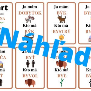 Ja mám, kto má - VYBRANÉ SLOVÁ (b,m,p,r,s,v,z)