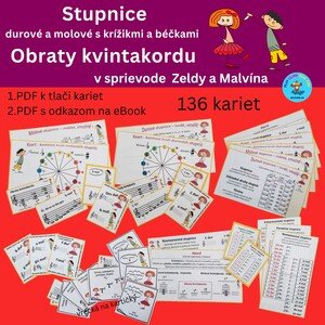 Stupnice - súbor kartičiek plus eBook od Zeldy a Malvína