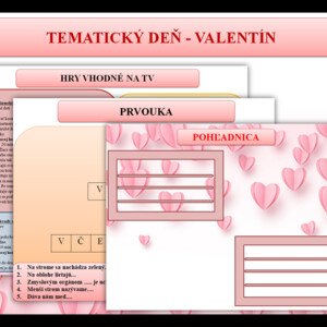 VALENTÍNSKY DEŇ - PREDMETY - TV, HUV, PVO, VLA, VYV PRE CELÝ 1. STUPEŇ 
