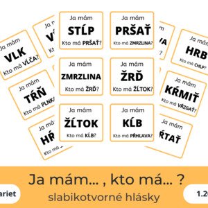 Slabikotvorné Ja mám, kto má?