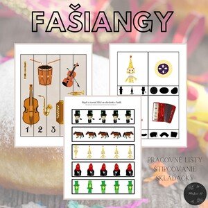 Fašiangy, súbor aktivít
