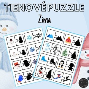 Zima, tienove puzzle