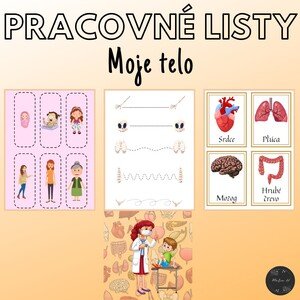 Moje telo, pracovné listy