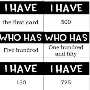 I have... who has ( large numbers)