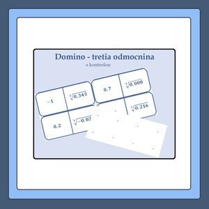Tretia odmocnina - domino