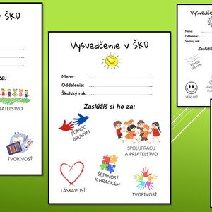 Vysvedčenie v ŠKD