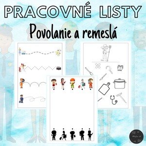 Povolanie a remeslá, pracovné listy