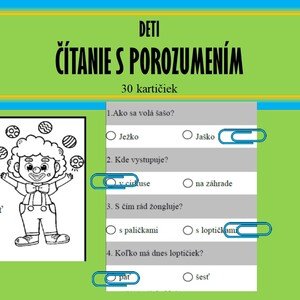 Čítanie s porozumením - Deti