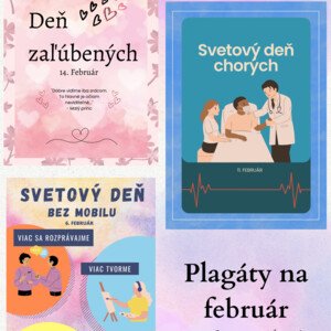Plagáty na február