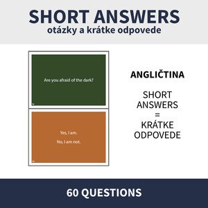 ENG - SHORT ANSWERS / KONVERZAČNÉ KARTIČKY (krátke odpovede - do, did, will, can, be, was-were)