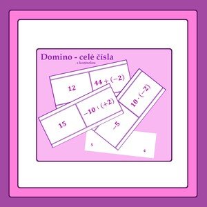 Celé čísla - domino