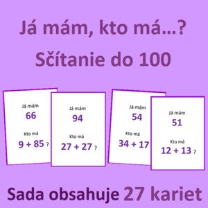 Já mám, kto má…? – Sčítanie do 100 