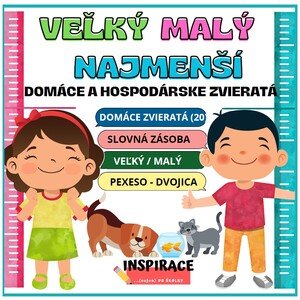 Kartová hra VEĽKÝ, MENŠÍ, NAJMENŠÍ (zvieratá)