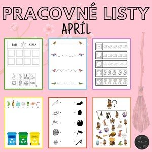 Apríl, pracovné listy