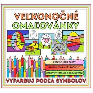 Veľkonočné omaľovánky podľa symbolov