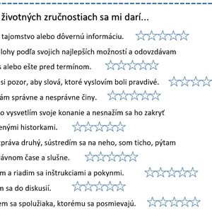 Sebahodnotenie. Životné zručnosti a silné a slabé stránky.