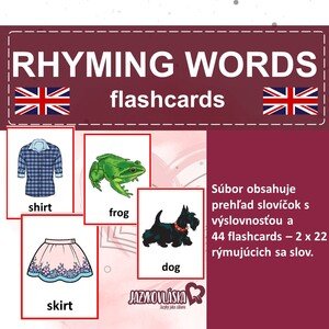 Rhyming words flashcards