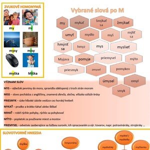Zhrnutie vybraných slov po M